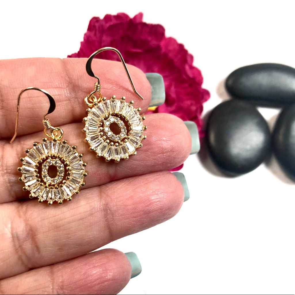 Initial O Earrings Letter O Personalized O Boho